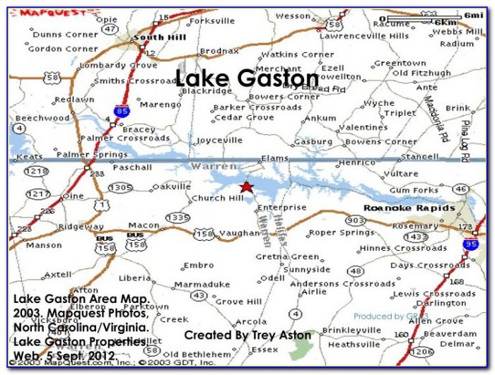 Lake Gaston Nc Mapquest