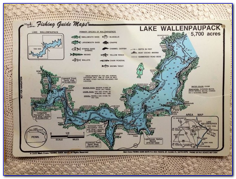 Lake Wallenpaupack Marinas Map