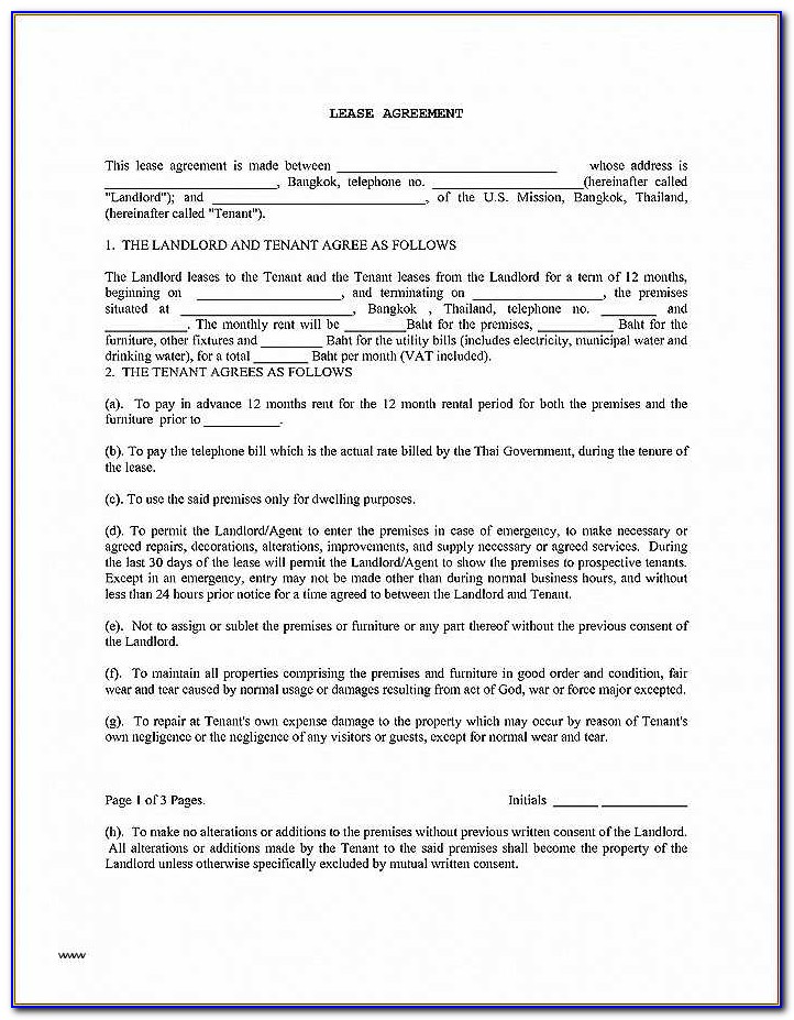 Landlord And Tenant Rental Agreement Forms Ontario