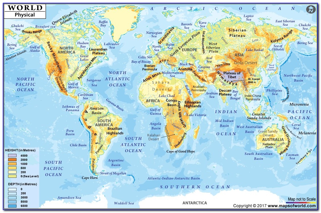 Large Printable World Map Pdf Best Of World Physical Map