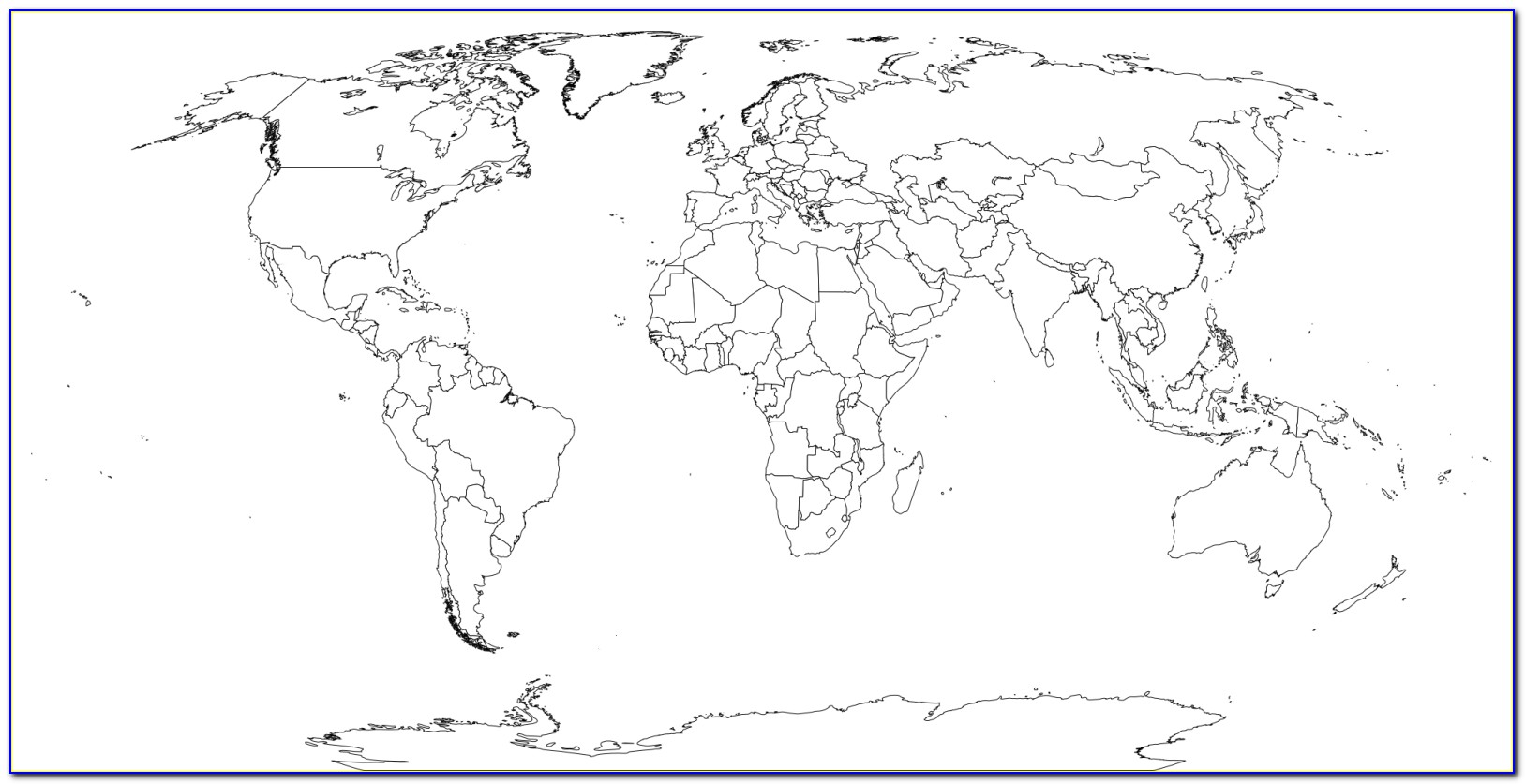 Large Printable World Map With Country Names