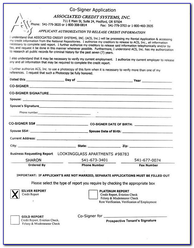 Lease Co Signer Agreement Form