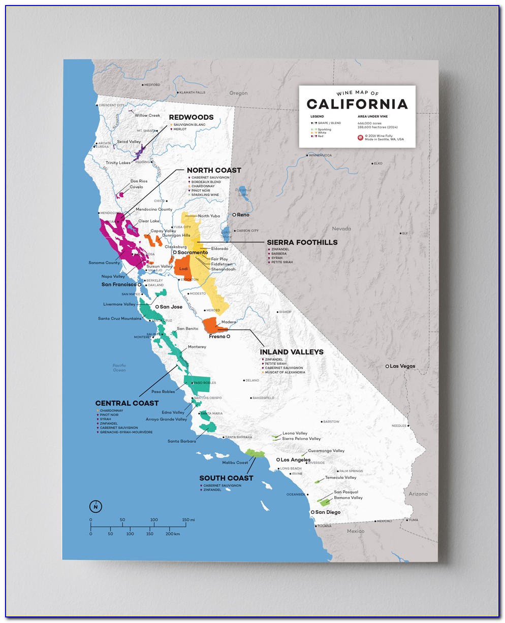 Lodi California Winery Map