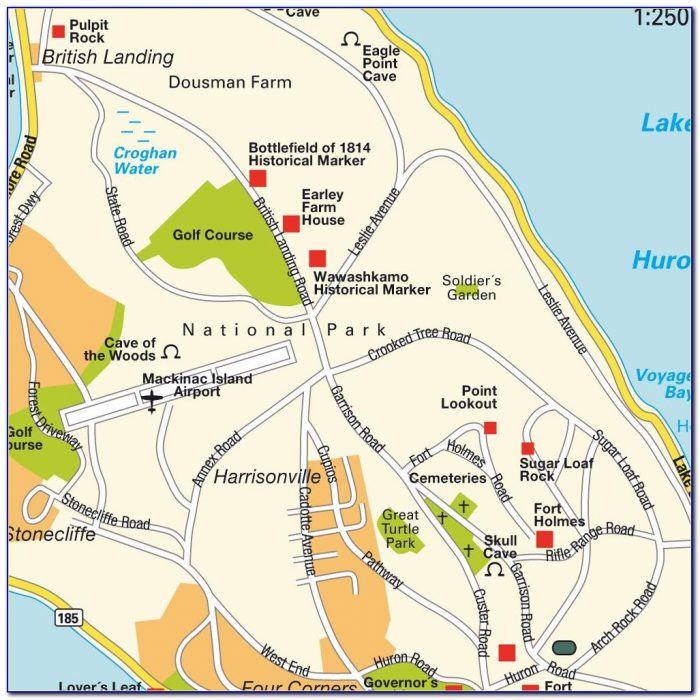Mackinac Island Mi Map