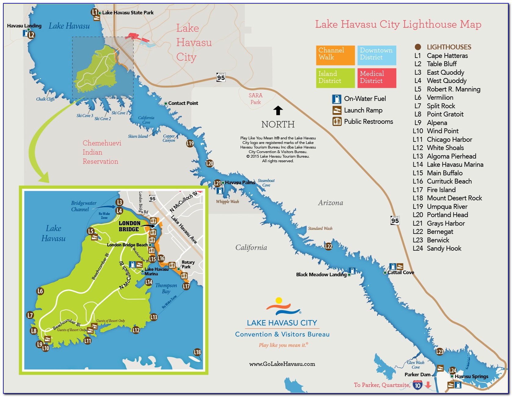 Lhccvb Lighthouse Map