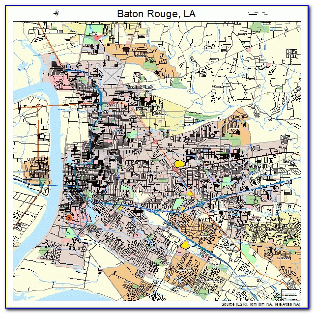 Map Of Baton Rouge La Streets