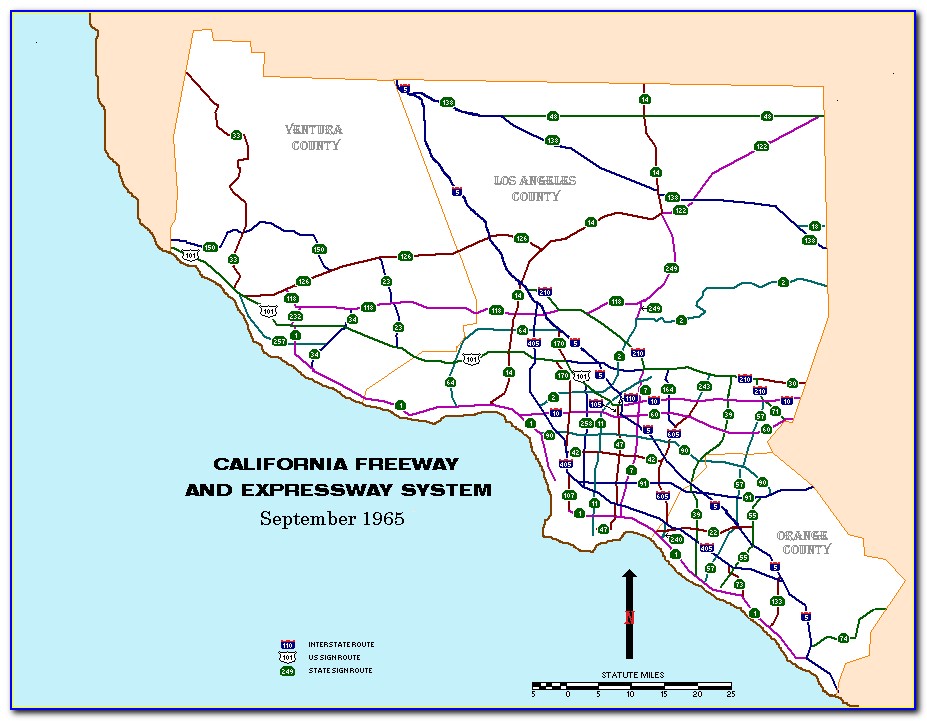 Map Of California 5 Fwy