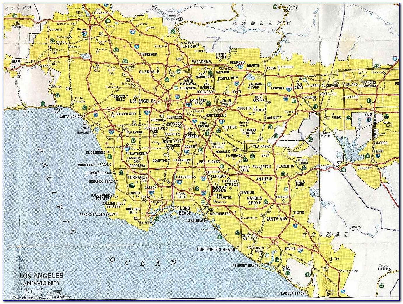 Map Of California Interstate 5