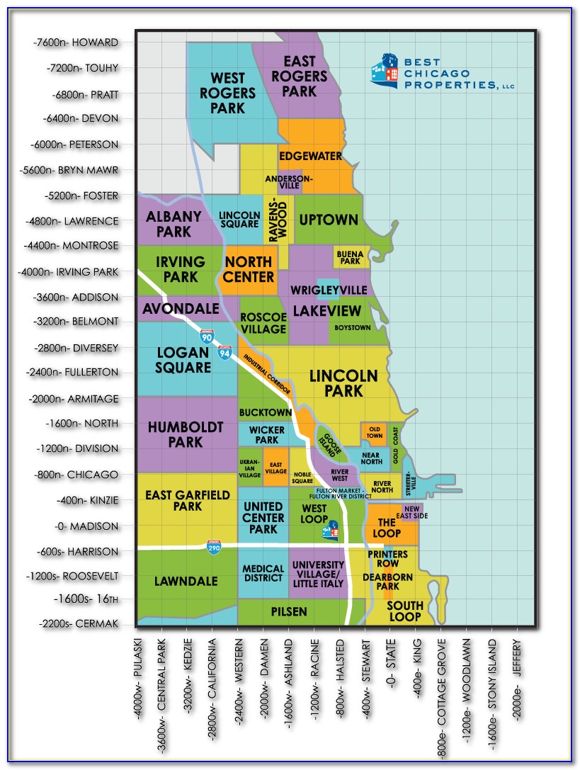 Map Of Chicago Neighborhoods With Zip Codes