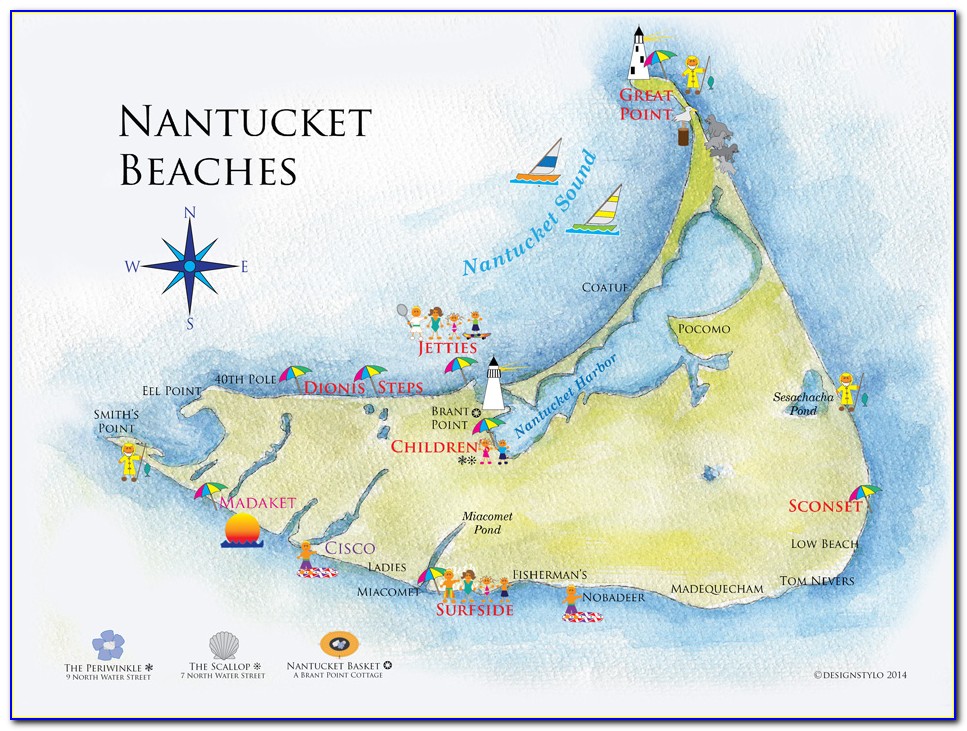 Map Of Downtown Nantucket Ma