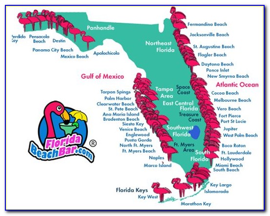 Map Of Florida Beaches On The Gulf