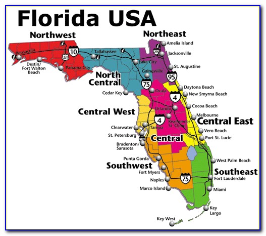 Map Of Florida Beaches Panhandle