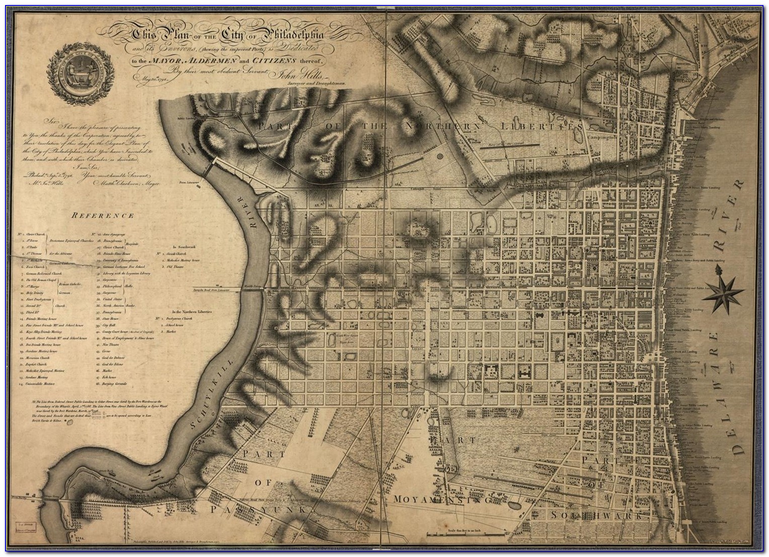 Map Of Historic Philadelphia Printable