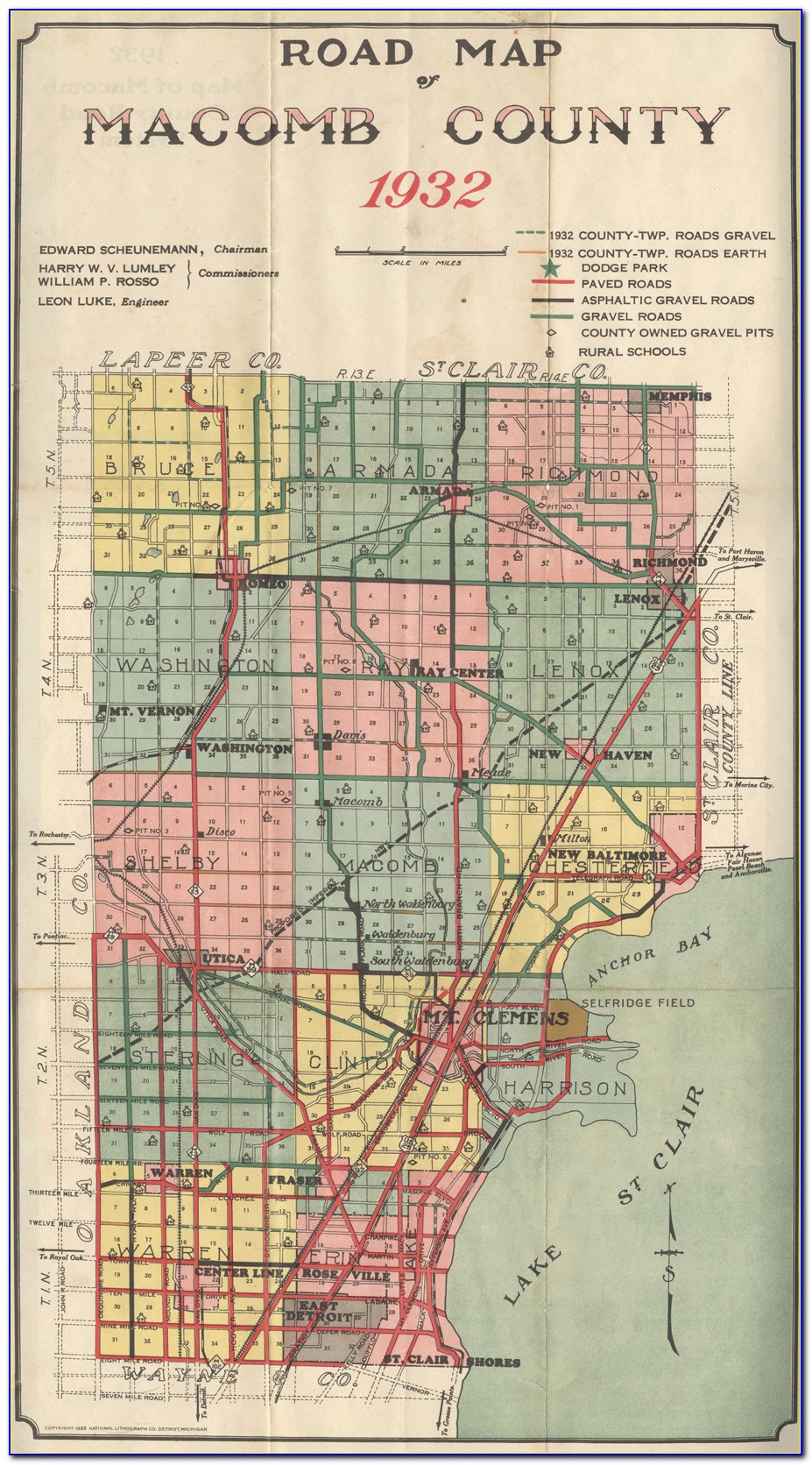 Map Of Macomb County Michigan