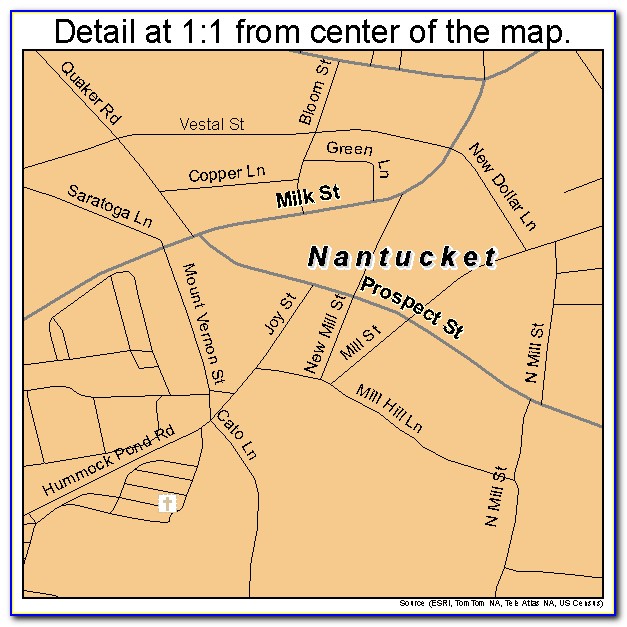 Map Of Madaket Nantucket