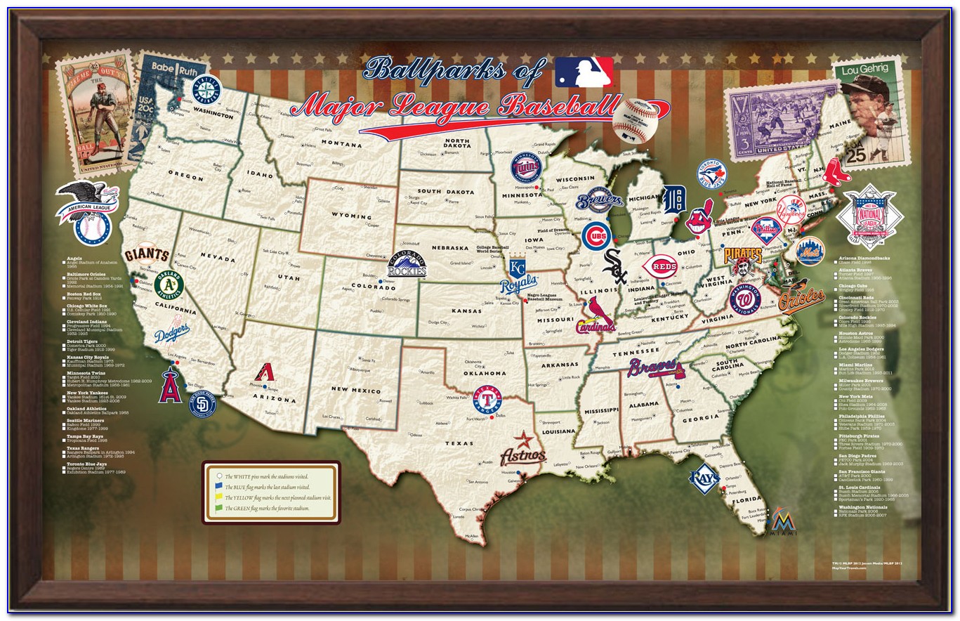 Map Of Mlb Ballparks