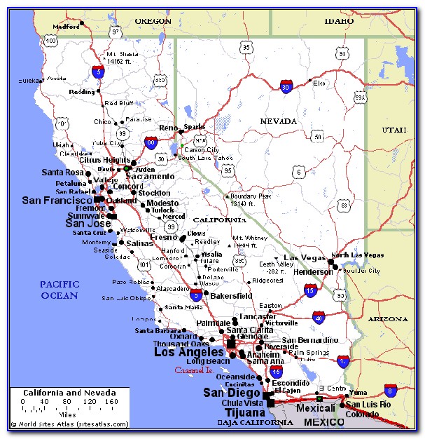 Map Of Northern California Freeways