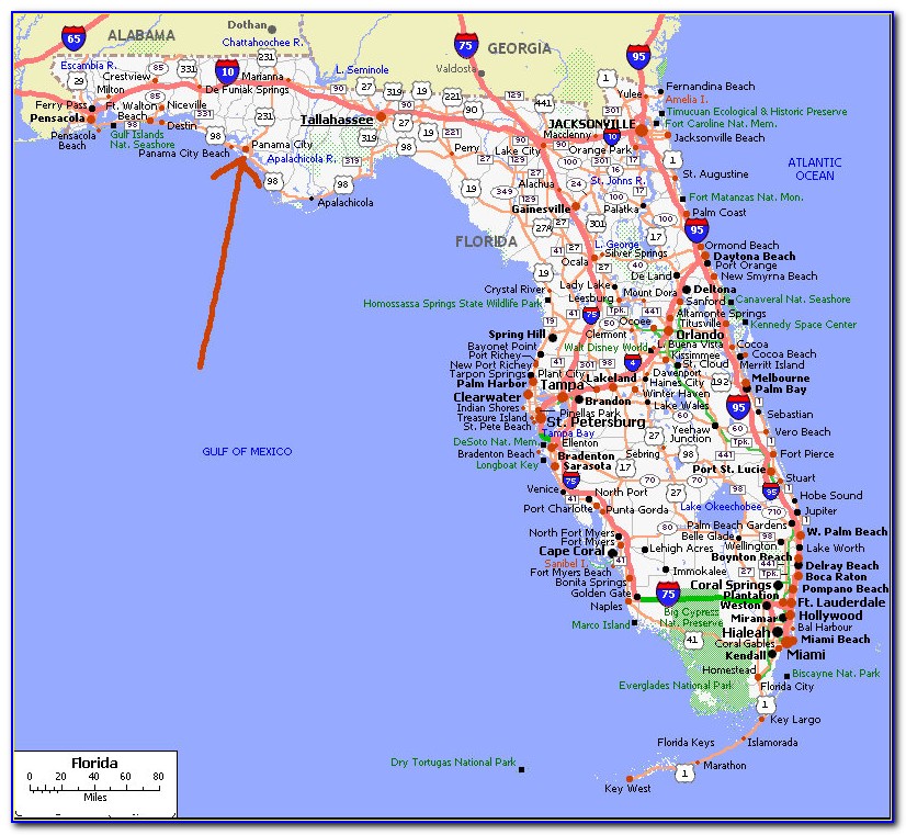 Map Of Panama City Florida