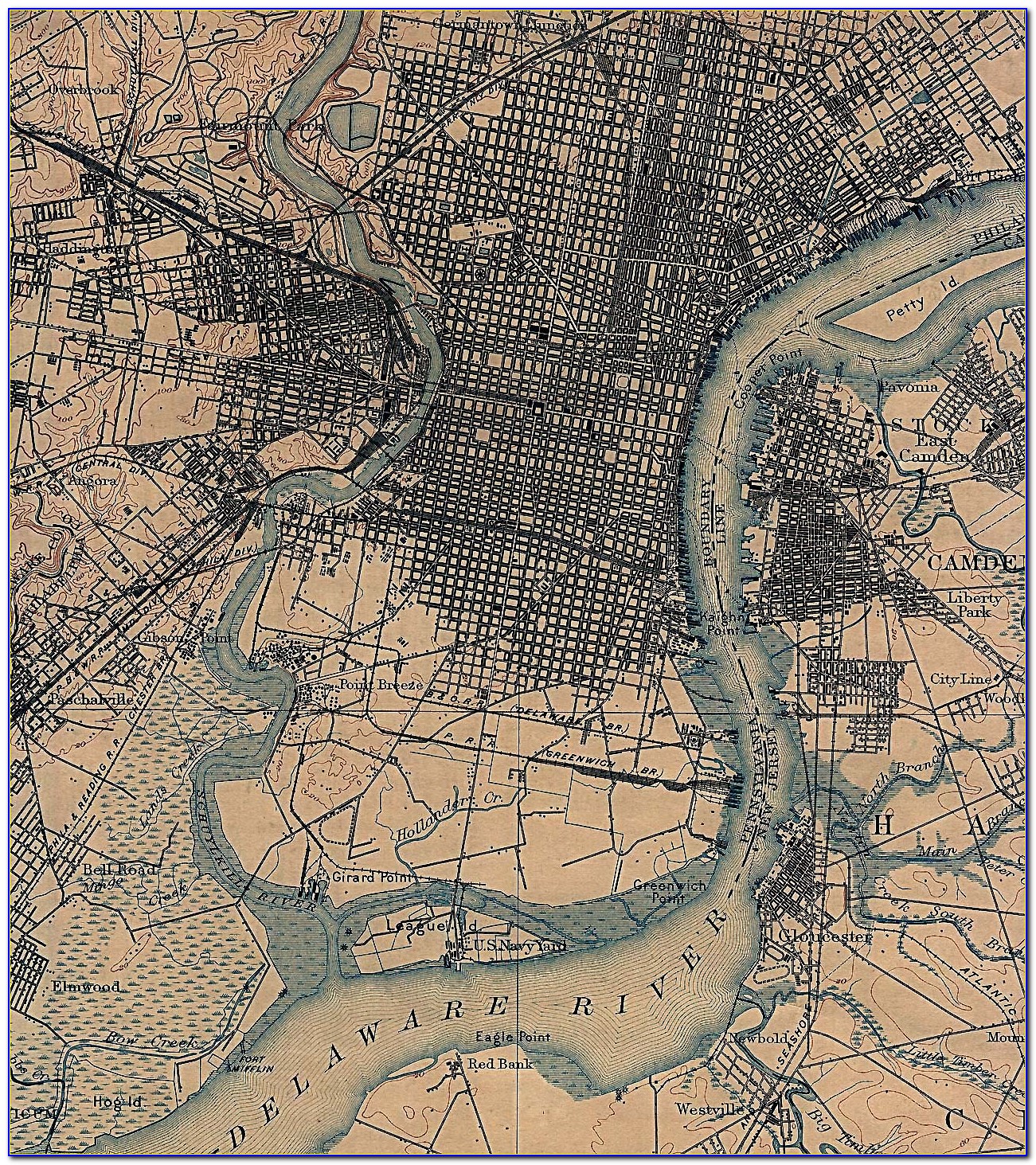 Map Of Philadelphia Historic Sites