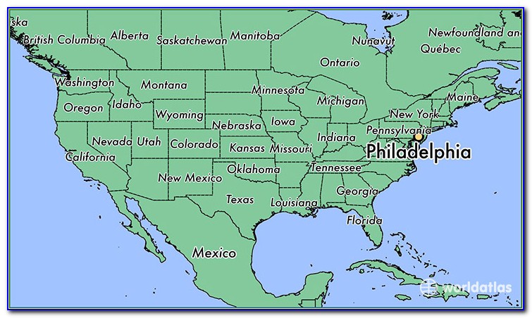 Map Of Philadelphia Usa