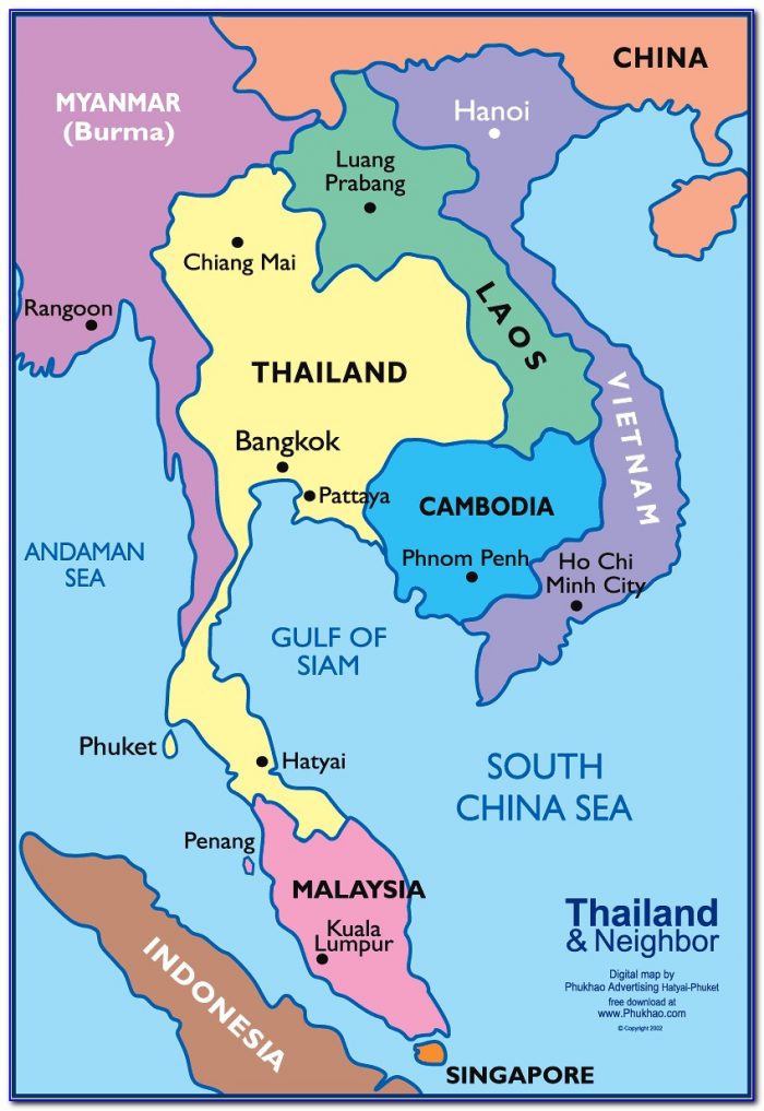 Map Of Southeast Asia And China