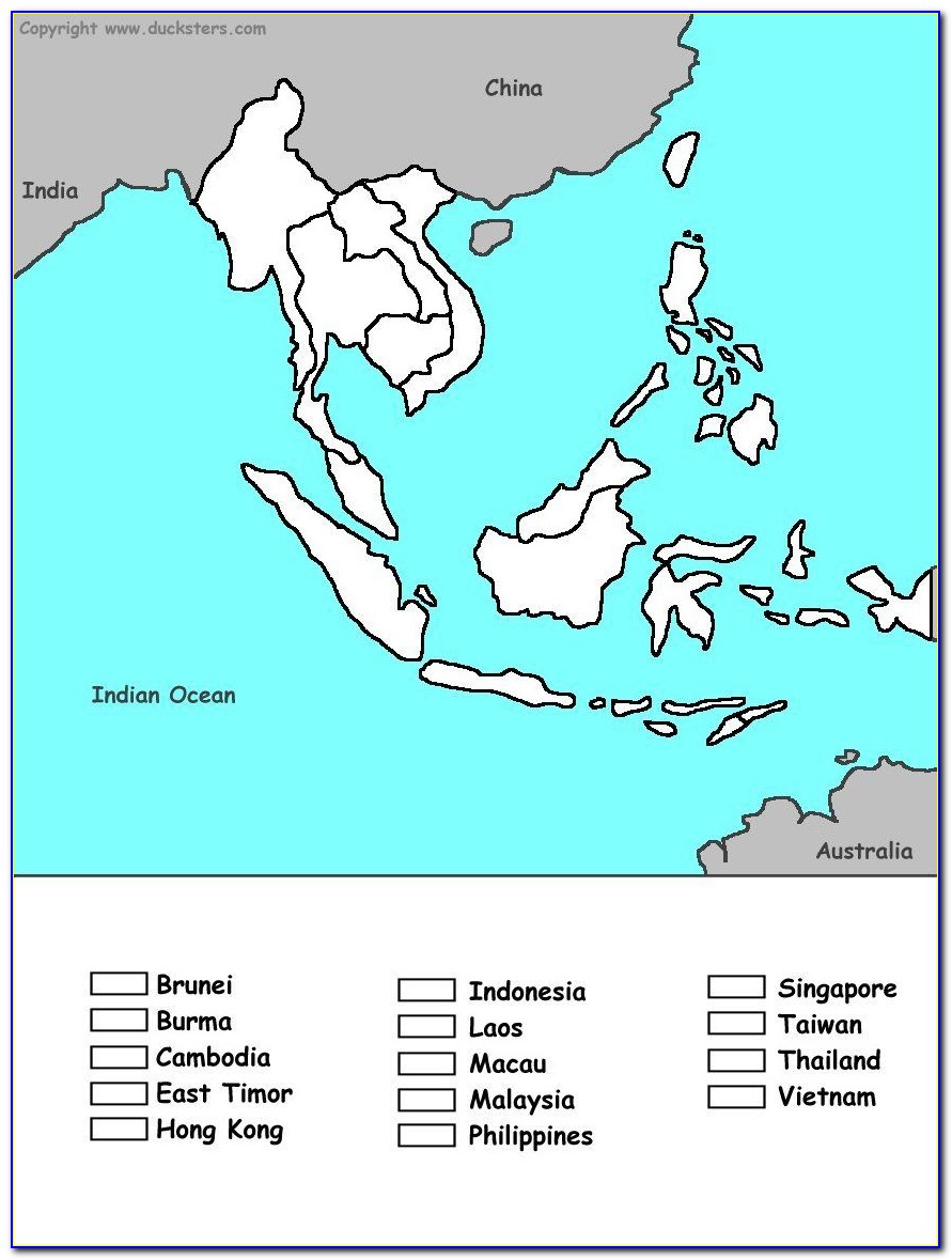 Map Of Southeast Asia And Indonesia
