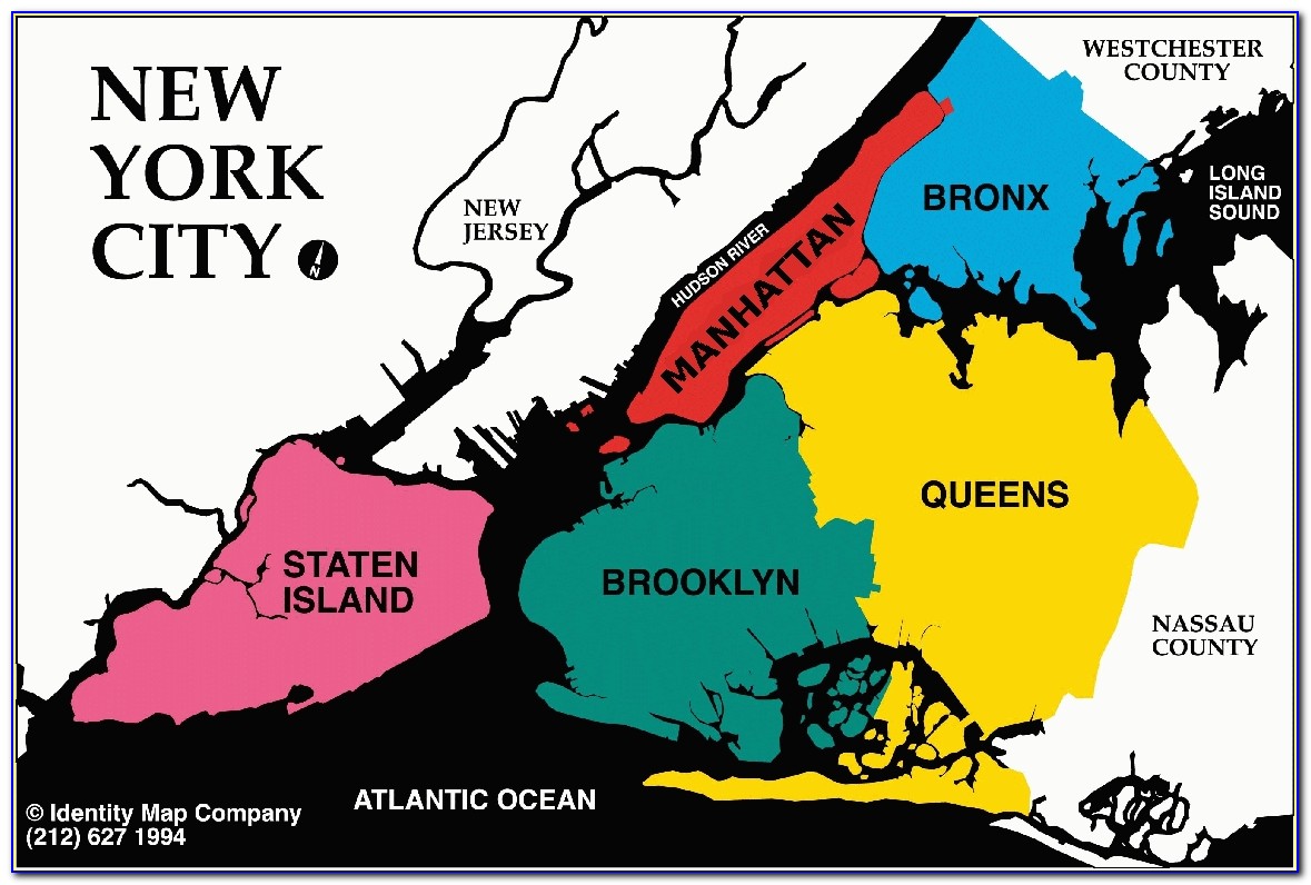 Map Of The 5 Boroughs Of New York City
