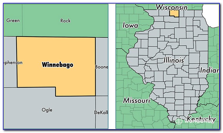 Map Of Winnebago County Illinois