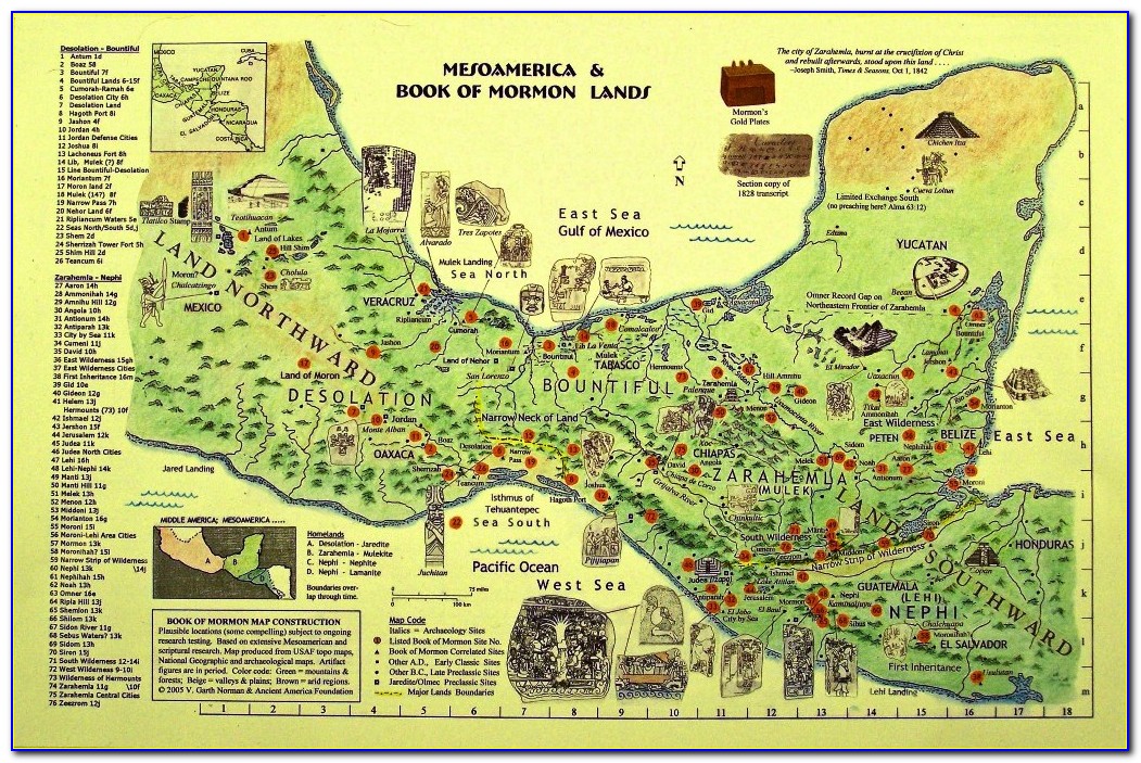 Maps Of Book Of Mormon Lands