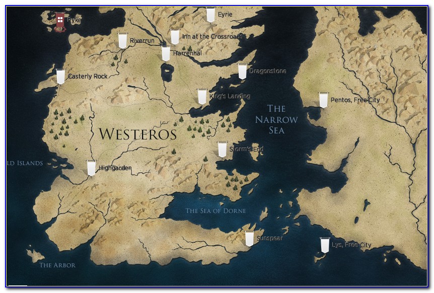 Maps Of Game Of Thrones Book