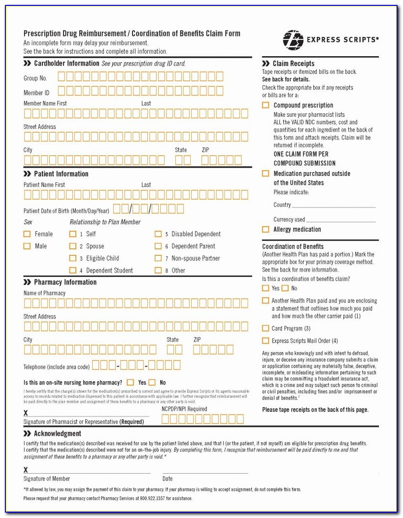 Medicare Part D Prior Authorization Form Express Scripts