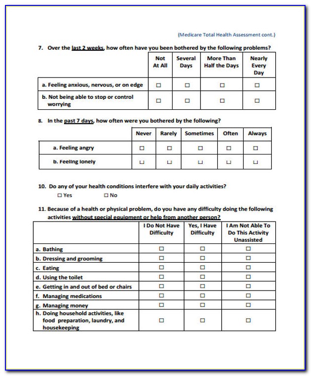 Medicare Secondary Payer Questionnaire Form In Spanish