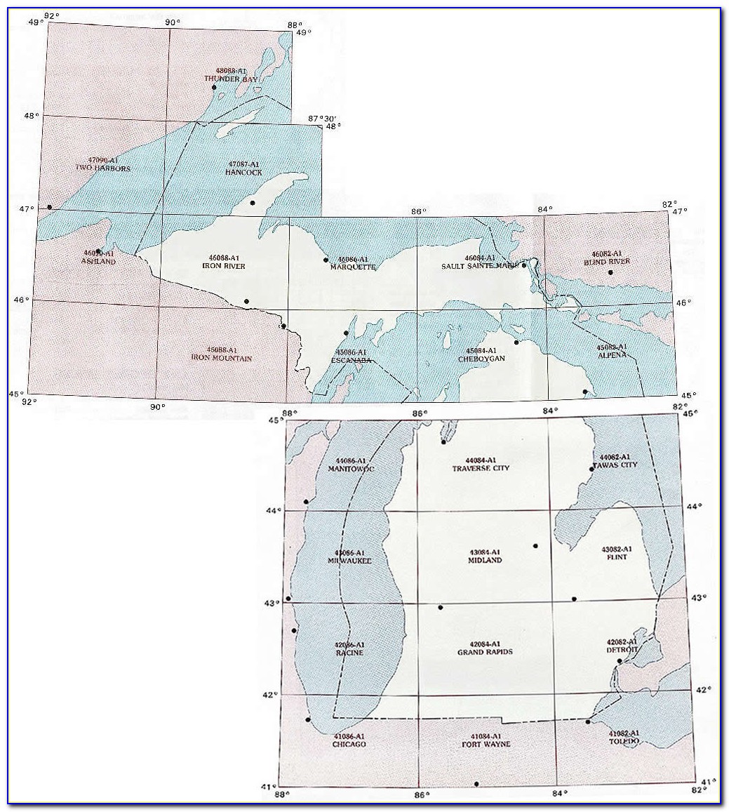 Michigan Topo Maps Historical
