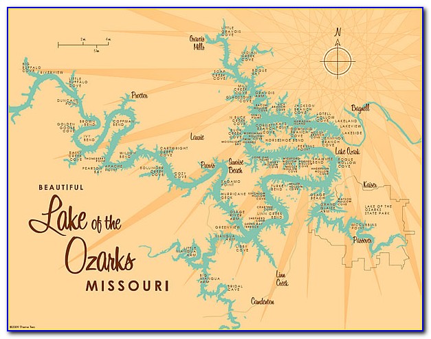 Missouri County Map Lake Of The Ozarks