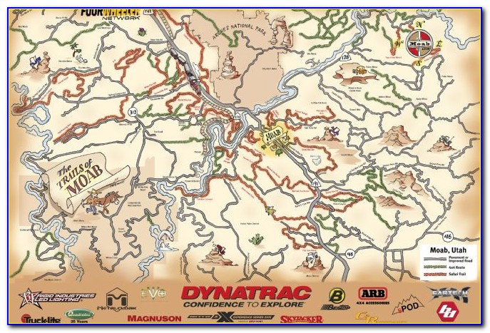 Moab Utah Mountain Bike Trail Maps