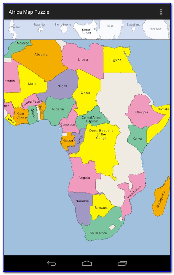 Montessori Africa Puzzle Map
