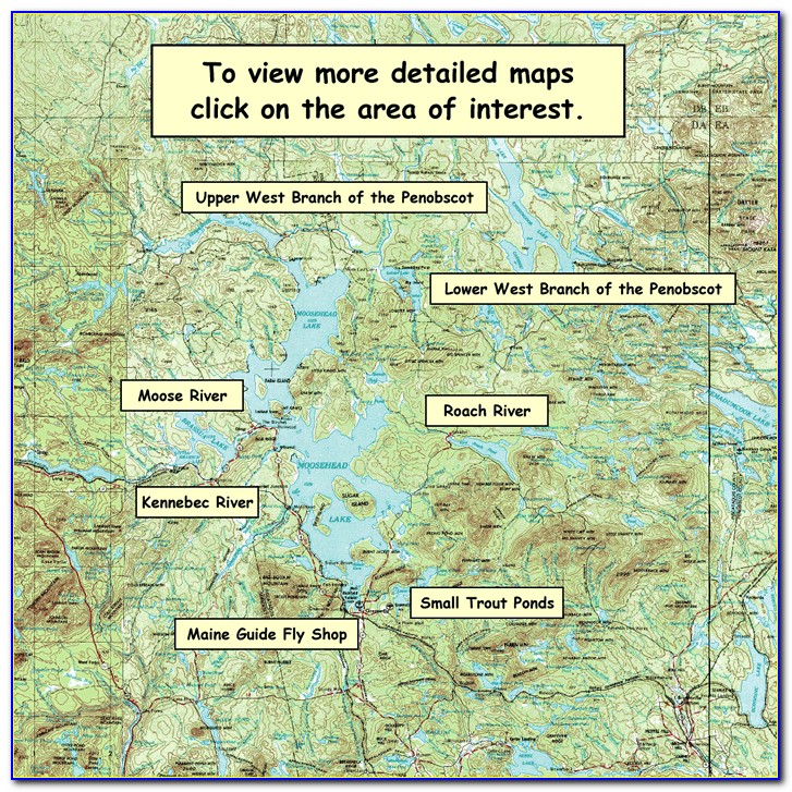 Moosehead Lake Region Map