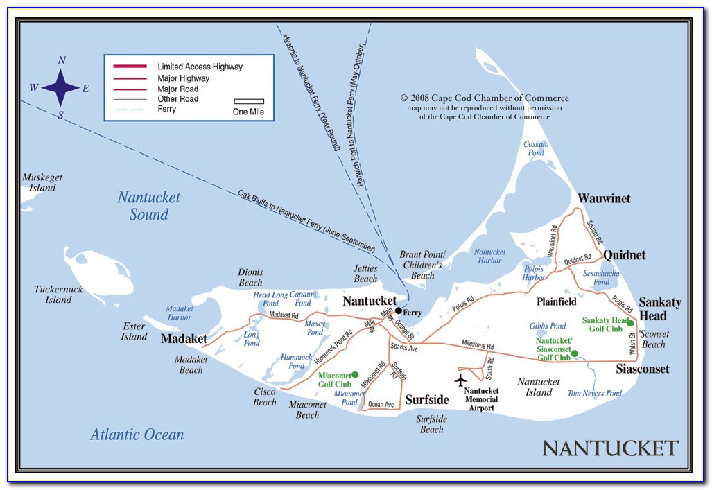 Nantucket Ma Map