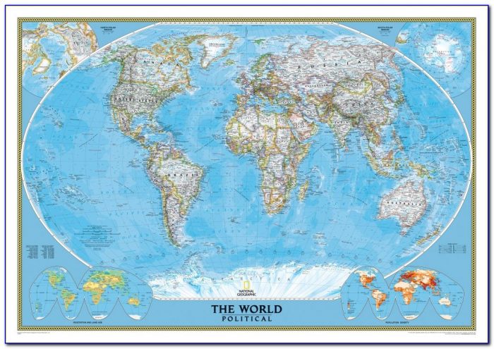 National Geographic Usa Wall Map