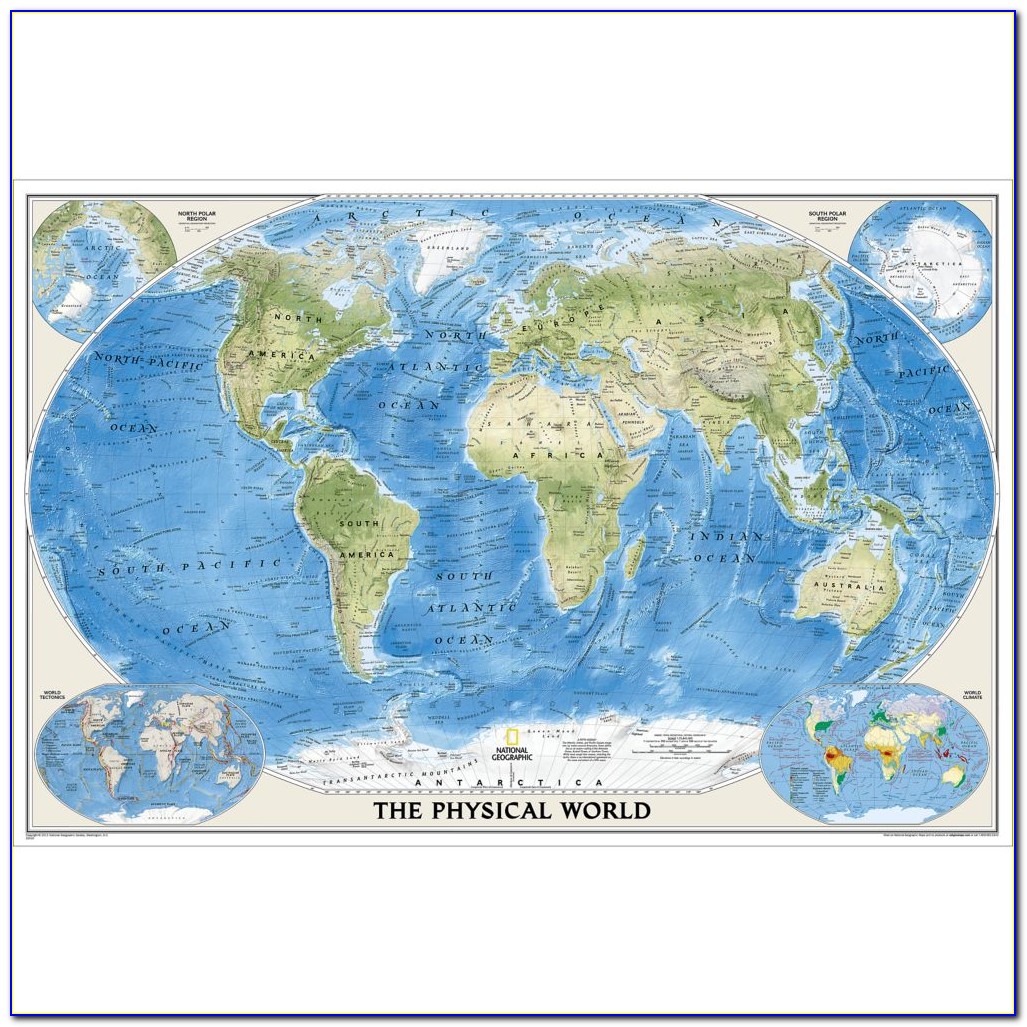 National Geographic Wall Map Mural