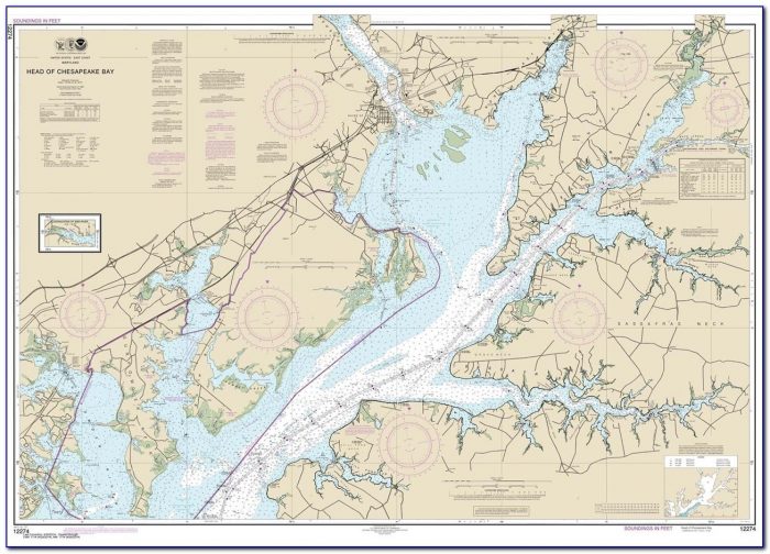 Nautical Map Of Lower Chesapeake Bay
