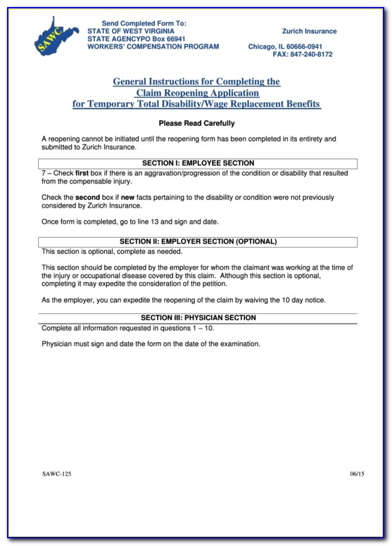 New Jersey Permanent Disability Forms