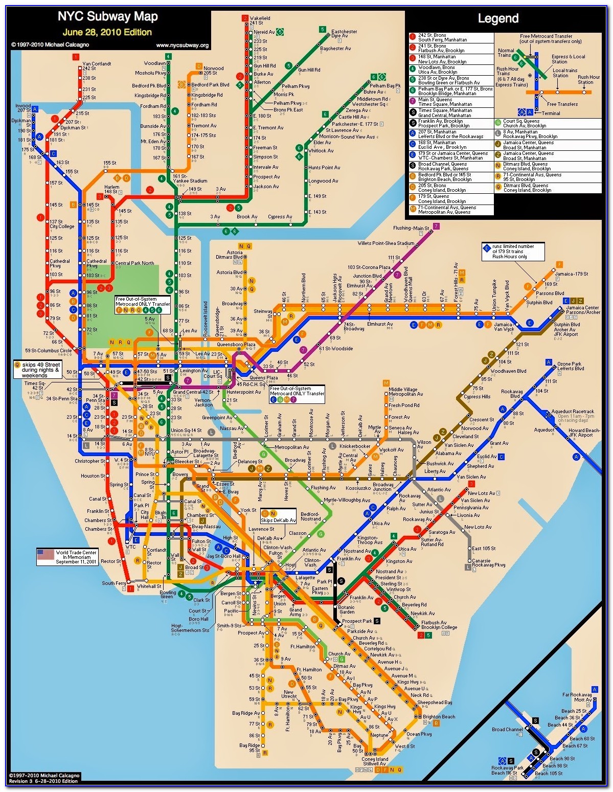 New York City Subway Maps Free