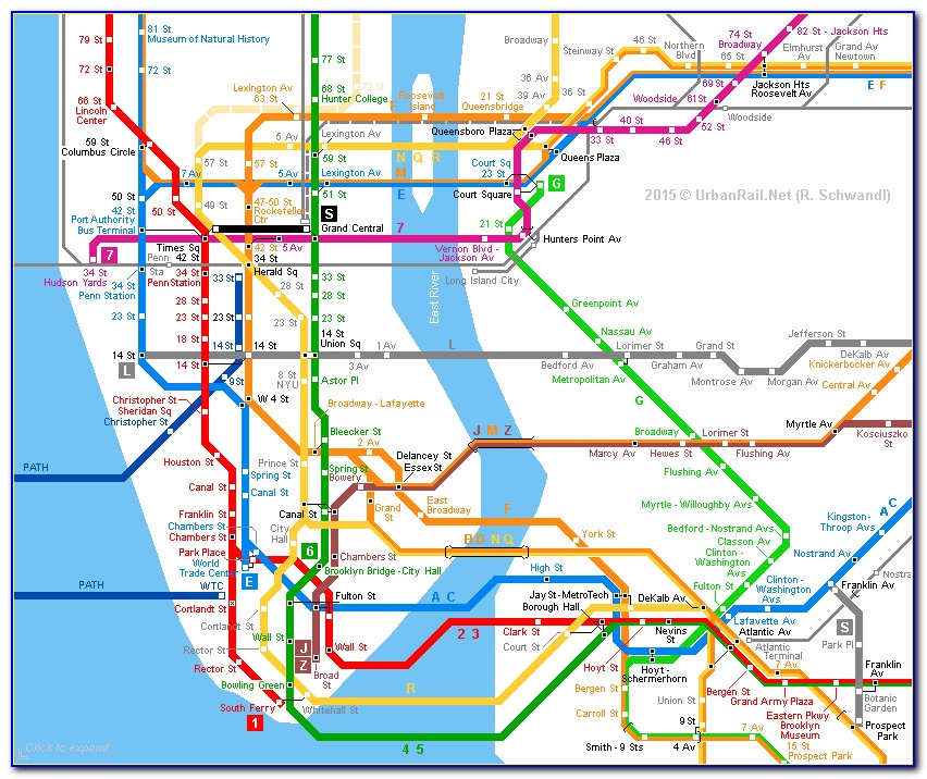 New York City Subway Route Map