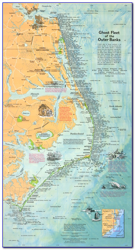 North Carolina Wreck Map