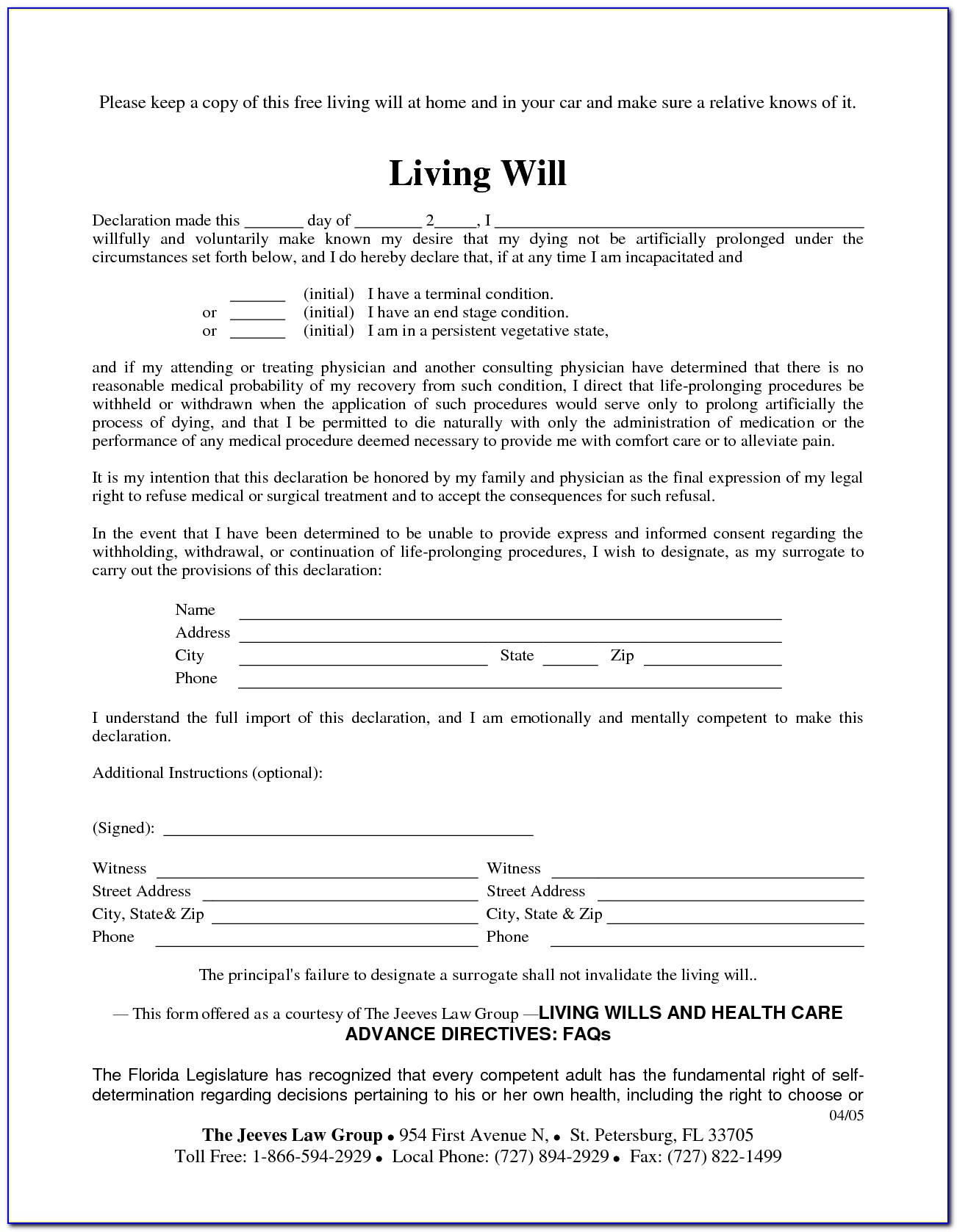 Free Living Will Forms Ohio Form Resume Examples qlkmWEA5aj