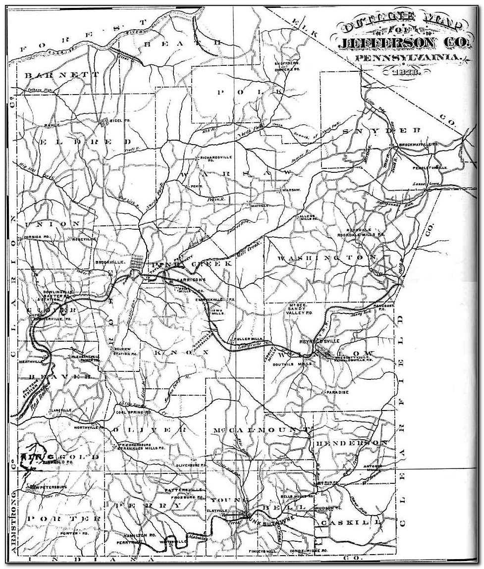 Old Maps Of Jefferson County Pa