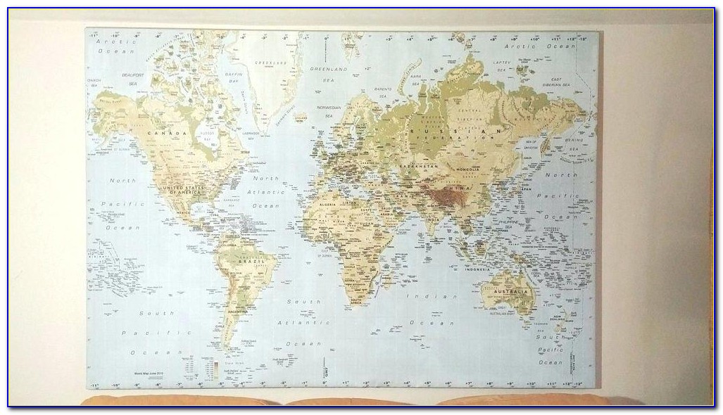 Old World Map Canvas Ikea