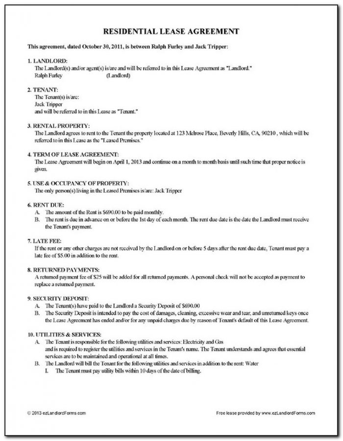 Ontario Landlord Lease Agreement Form