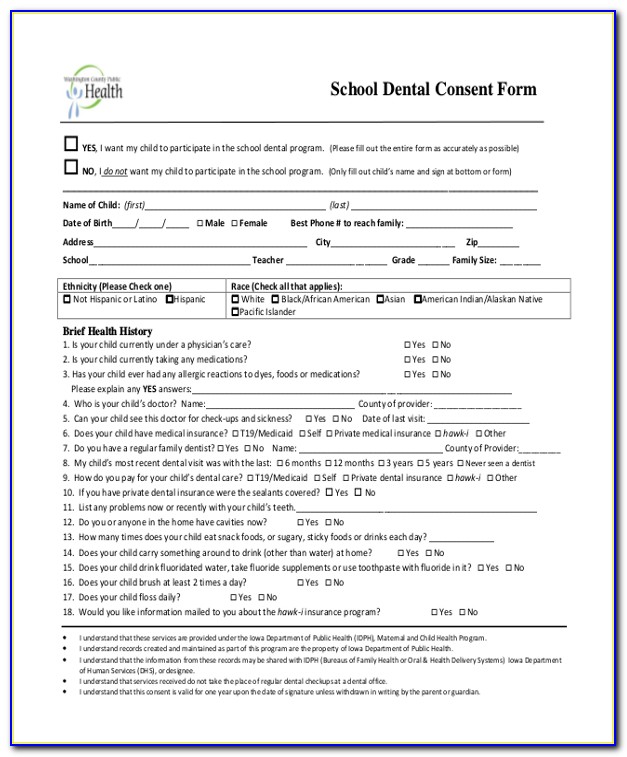 Orthodontic Consent Form Pdf